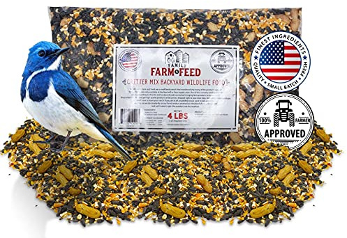 FAMILY FARM AND FEED | Four Seasons | Critter Mix | Wild Bird Food | Backyard Songbird | 4 Pounds