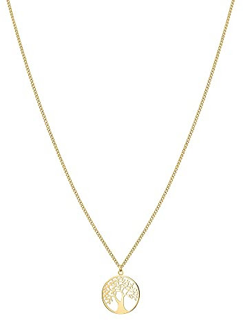 Tamaris Schmuck Tree of Life Collection, Halskette, Ohrringe (Ohrstecker & Creolen) & Armband aus Edelstahl mit Lebensbaum-Motiv. Talisman Geschenkidee