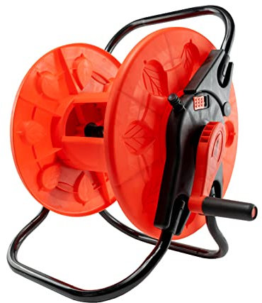 Garden Floor Standing Hosepipe Reel/cart,60m Capacity, Folding Handle for Easy Storage/Transportation,Keeps Your Garden Hose Off The Floor and Tidy!
