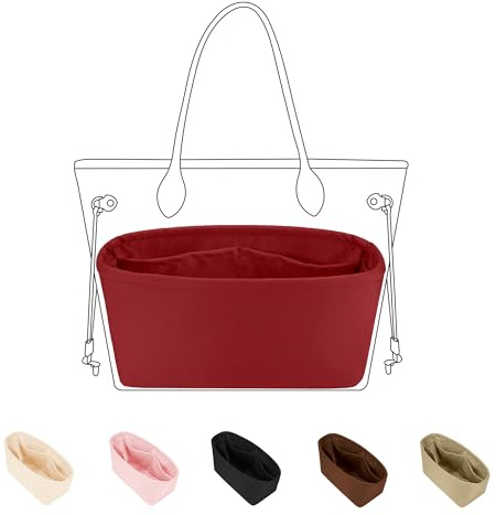 DGAZ Anpassen Handtasche Organizer und Kissen Einsatz für Neverfull, 48 Farben