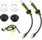 Filtro de Gasolina Kit Tubo Sello, Filtro Gasolina Desbrozadora Tubo, Cortacésped Manguera de Combustible,Tubo de Manguera de Combustible con Manguito y Junta Para Cortadora de Cepillo Etc, 2 Juegos