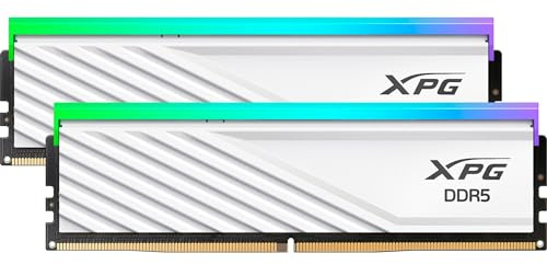 XPG Memoria RAM DDR5 32GB 6000MT/s Lancer Blade RGB 2x16GB Blanco AX5U6000C3032G-DTLABRWH