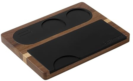 MHW-3BOMBER Espresso Tamping Station 51 53 54 58mm Espresso Accessories Station Tamper Holder Station Detachable Silicone Coffee Tamper Mat TS5151