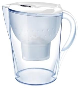 PIGENE Tanque de Filtro de Agua Potable Filtros de Agua Jarra de Agua ionizador Cocina purificar hervidor Filtro 3.5L Jarra hogar Activado (Color : White)