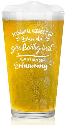 Joymaking Bicchiere da Birra - Regalo di Ringraziamento per Uomini, Colleghi, Partner, Compleanno, Migliori Amici - Personalizzato per Uomini e Donne 15oz