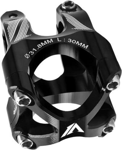 Attacco manubrio per mountain bike, 31,8 mm, 30 mm, in alluminio, corto, per bicicletta, bici da strada, mountain bike, accessori per ciclismo