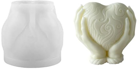 Silikonformen Gießformen Herz Cosmpeak Liebe Silikon Gießform Resin Kerzen Seife Valentinstag Herz Kerzenformen Silikon Kerzengießform für DIY Duftkerzen Kerzen Formen für Geburtstag Muttertag