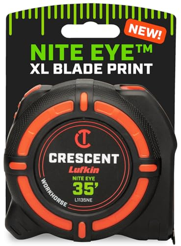 Crescent Lufkin 35 Ft. WORKHORSE NITE EYE Tape Measure | L1135NE