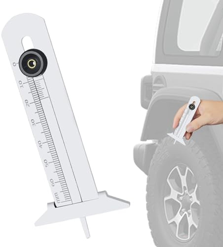 Profondità dei pneumatici – Misuratore di profondità del profilo digitale Tyre | Test di profondità degli pneumatici per auto, misuratore di pneumatici ad alte prestazioni, misurazioni del consumo di