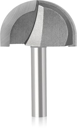 Temhyu 8 mm Schaft, CNC-Werkzeuge, Vollhartmetall-Rundfräser, runde Nase, Cove, Kernkasten, Fräser, Shaker-Fräser, Außendurchmesser 40 mm