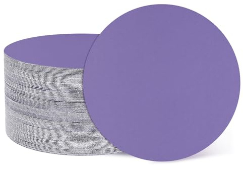 sourcing map 50 dischi abrasivi da 76 mm, grana 400, con gancio e anello, per levigatrice orbitale casuale, per lavorazione del legno, lucidatura dei metalli, viola