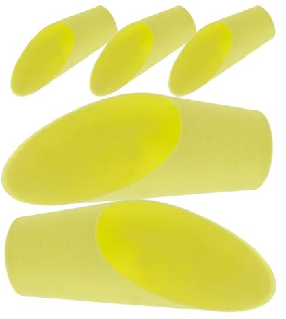 Toyvian Paletta per Terriccio per Bonsai e Piante Succulente, Set 5 Pezzi in Plastica Ecologica, Secchio e Manico Cilindrico Protettivo, Utensili per Trapianto e Colore Casuale