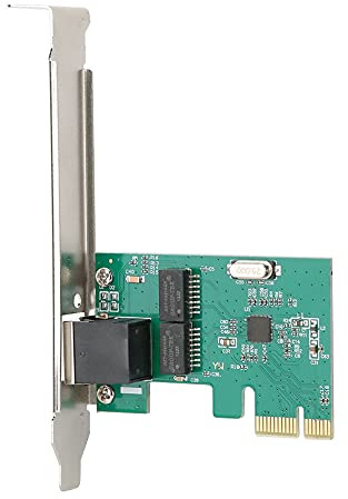 Tnfeeon Adattatore LAN Gigabit per Casa e Ufficio, connettività Ad Alta velocità 10/100/1000 Mbps, Interfaccia Plug-and-Play PCIe X1, Design Compatto, Connettori Placcati Oro