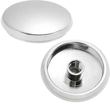 36mm 2-Pack Sink Push Button Drain Stopper, Click Clack Pop Up Waste Cover Plug Replacement for Kitchen, Bathroom & Vanity Basins - Durable & Easy Install