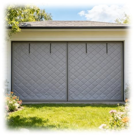 Rideau porte de garage Isolation Thermique MagnéTique, Couverture Kit D'Isolation D'Écran Inverno pour Porte De Garage, Rideaux Thermique Isolant en Coton