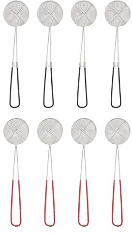 Colino Mestolo per Hot Pot 8 Pezzi in Acciaio Inox con Manico Antiscivolo – Schiumarola e Scolapasta da Pentola, Filtro Multifunzionale per Cibi e Zuppe, Ideale per Casa e Ristoranti