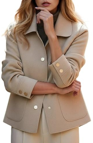 RYTEJFES Trench Corto Donna Giacche Primaverili Giubbotto Elegante Giacca Antivento Curvy Spolverino Primavera Estate Giubbino Leggero Giacchetto Primaverile