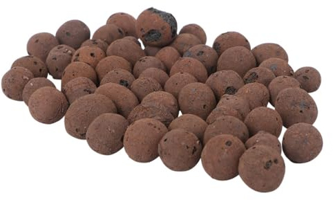 Hemobllo Bolsa de 300-600 G de Lapillo de Arcilla Marrón 1-1,4 Cm, Sustrato Transpirable para Plantas y Macetas, Piedras Decorativas para Suculentas y Cactus, Drenaje Óptimo y Retención