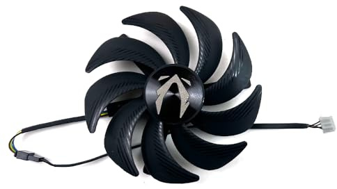 102 mm 4 pines para ventiladores de refrigeración RTX4080 4090 para GPU FAN Para ZOTAC para GeForce para RTX 4070 4080 AMP para EXTREME para AIRO Ventilador enfriador tarjetas gráficas(Silver)