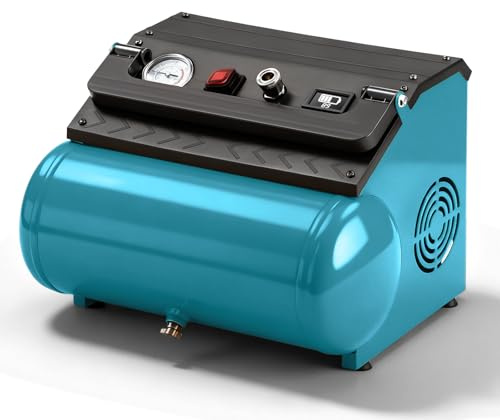 Trådlös luftkompressor kompatibel med Makita 18V, 8L 8 bar bärbar kompressor med batteriindikator, borstlös motor och snabb uppblåsning (utan batteri)