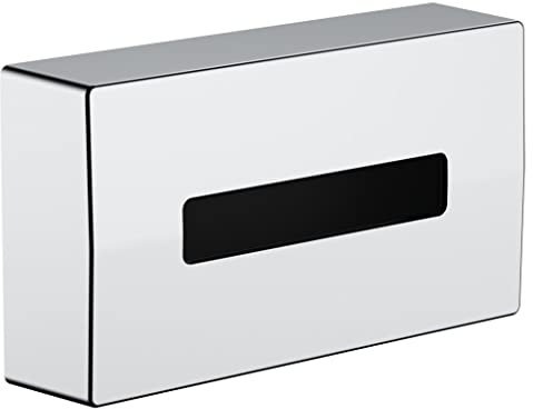 hansgrohe AddStoris - Kosmetiktuchbox, Kosemtiktuchspender für Wandmontage, verdeckte Befestigung, Badezimmer Zubehör, Chrom, 41774000