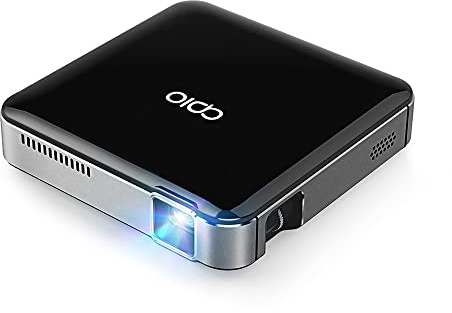 APIO Mini proiettore tascabile DLP da 100 pollici, HDMI, USB-A, ad alta risoluzione, per streaming di film, laptop, telefoni, presentazioni, casa e all'aperto