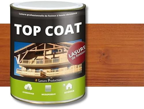 TOP COAT|LASURE DE FINITION ANTI UV-Acajou-Bidon de 1 l