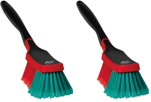 Vikan Multibürste/Felgenbürste, 310 mm, 290 mm, Weich/gesplisst, Schwarz (Packung mit 2)