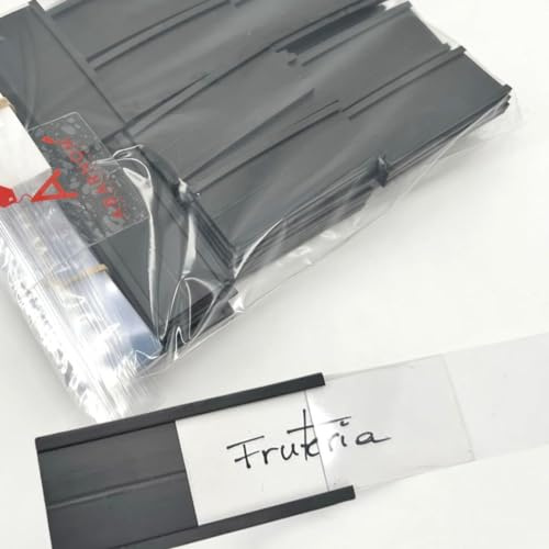 Etichette magnetiche da 30 mm di altezza e 70 mm di lunghezza. Porta scaffali con magnete, supporto magnetico per scaffali, magnete per scaffali (100)