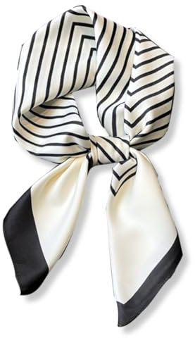 PoeticEHome Seidenschal aus 100% reiner Maulbeerseide – 68x68 cm Halstuch für Damen | Quadratisches Tuch mit Geschenkbox​