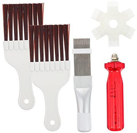 Ciieeo Air Conditioning Fin Cleaning Brush Set Pcs Stainless Steel Fin Comb for Condenser Radiator Brush