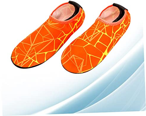 WHAMVOX 1paar Erwachsene Antirutsch Tauchsocken Schnell Trocknend Kurze Socken Für Schnorcheln Und Schwimmen s Orange Für Wassersportarten