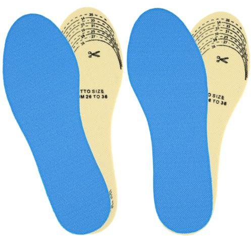 Ptwola 2 Paar Kinder Schuheinlagen aus Memory-Schaum Zuschneidbar Komfort Fußgewölbeunterstützung Stoßdämpfung Dämpfung Schuhsohle Ersatz-Einlegesohlen Passend Zugeschnitten