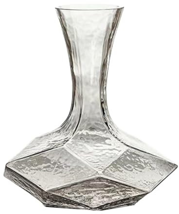 Decanter, Decanter for vino, Aeratore for vino, Decanter in cristallo da 1,4 l, Aeratore for vino, Decanter geometrico, Accessori for vino, Aeratore for vino regalo for gli amanti del vino