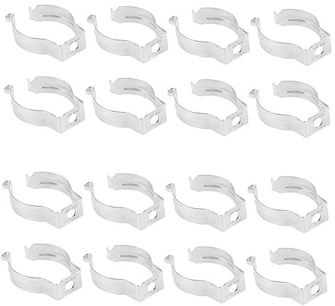 iplusmile 100piezas Soporte De Clip u Soporte Para Tubo De Luz Led Robusto y Duradero Fácil De Instalar