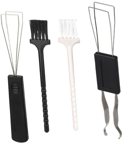 GALPADA Kit Nettoyage Clavier Mécanique avec Extracteur De Touches Et Brosse Antistatique, Outil De Dépoussiérage Compact pour Pc, Ordinateur Portable Et Tablette, Accessoire Léger Noir Et Blanc