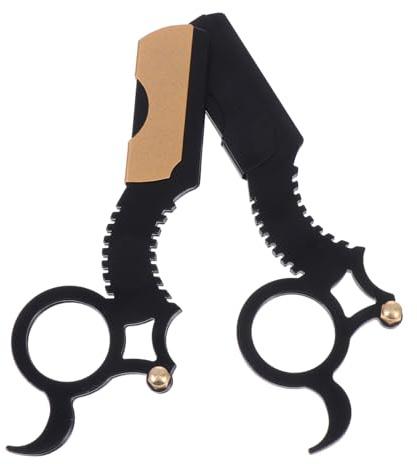 EPIGEIST Vintage Rasierer 2 Stück aus Edelstahl mit Barttrimmer Funktion und Leicht Tragbarem Design für Herren und Friseure im Heimgebrauch Zufällige Farbe
