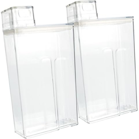 Anneome Waschmittelspender Großer Mehrzweck Sub Eimer 2 Stück aus Pet mit Kreativ Transparentem Design Praktisch und Einfach zu Verstauen für Wäsche