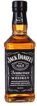 Jack Daniel's Tennessee Whiskey Old No.7, 40% Vol. Alcohol, 350 ml
