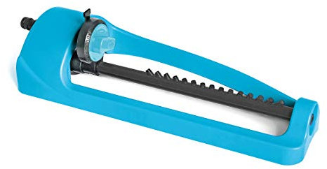 Cellfast Arroseur Oscillant Arroseur De Jardin pour Pelouse Fleurs Plantes 15 Buses Régulation sans Paliers Basic, Bleu