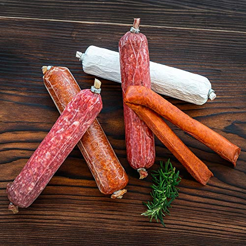 WURSTBARON® - Feinschmecker Salami Wurst Probierpaket aus Bayern mit bayerischen Spezialitäten - 4 Sorten Salami & 2 Landjäger - 750g