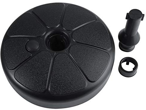 Parasol Umbrella Base Stand, Plastic Round Parasol Base Garden Patio Umbrella Holder, Sand & Water Fillable Weights Beach Outdoor Yard