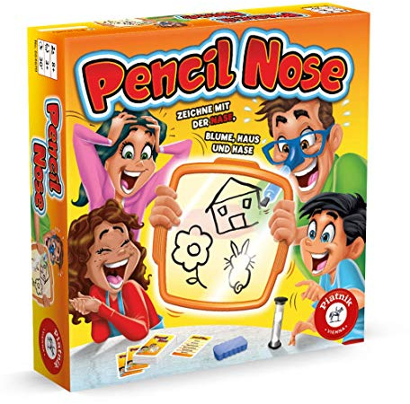 Pencil Nose, Rasanter Partyspaß für Teams oder Einzelspieler, Zeichne mit der Nase | Rasanter Partyspaß, Für Teams oder Einzelspieler, Zeichne mit der Nase