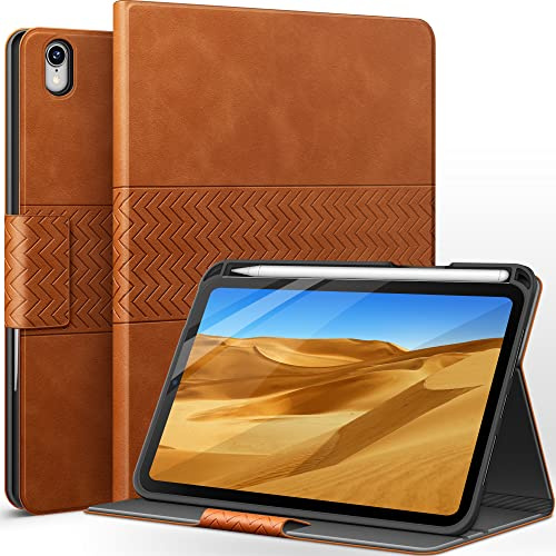 AUAUA Hülle für iPad mini 7 & 6, 8,3 Zoll, Stand Cover mit Stifthalter, Magnetbefestigung, Auto Schlafen/Wachen (Braun)