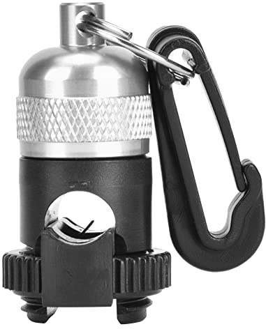 Bnineteenteam Diving Magnetic Buckle, Universal Spare Respirator Scuba Dive Snorkel Regulator Diving Magnetic Submersible Hose Holder Quick Release Buckle(Silver)