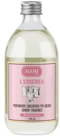Mami Milano Profumo Concentrato per Bucato - Essenza Concentrata per Lavatrice e Tessuti - Fragranza Persistente (Diamante Rosa, 500 ml)