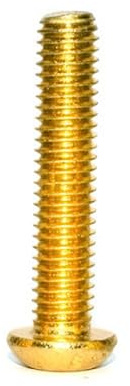 50pcs M3 12.9 Screws Allen Screw Hex Socket Button Head Cap Screws Hexagon Bolts Gold (16mm)