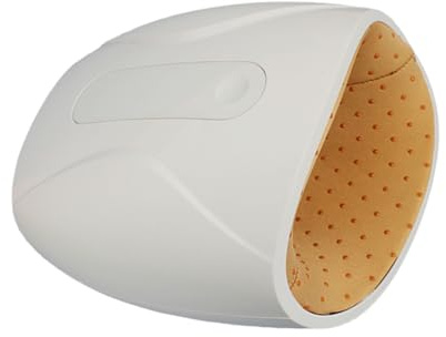Massaggiatore per Mani e Dita Elettrico 1800mah Bianco Abs | Modalità Multiple, Leggero 8w, Relax Muscolare e Sollievo dallo Stress