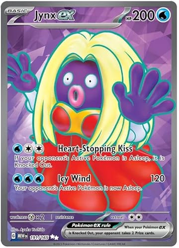 Jynx ex 191/165 Ultra Rare Pokemon Card | Pokemon Scarlet & Violet 151 Set | Titan Authenticated