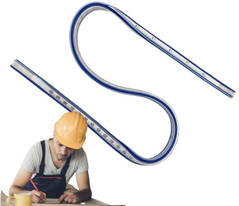 Arrovarp Nähkurvenlineal, Kurvenlineal zum Zeichnen | Lineal für technisches Design - Multifunktions-Kleidungsherstellung, flexibles Lineal in Schlangenform, Lineal für architektonische Flexibilität